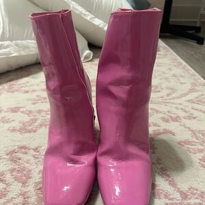 Pink Heeled Boots